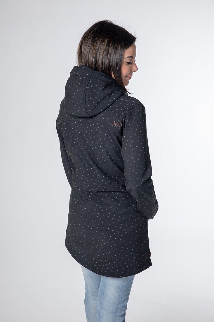 CNSRD Softshellparka CHARLOTTE D CS mit modischem Allover-Print