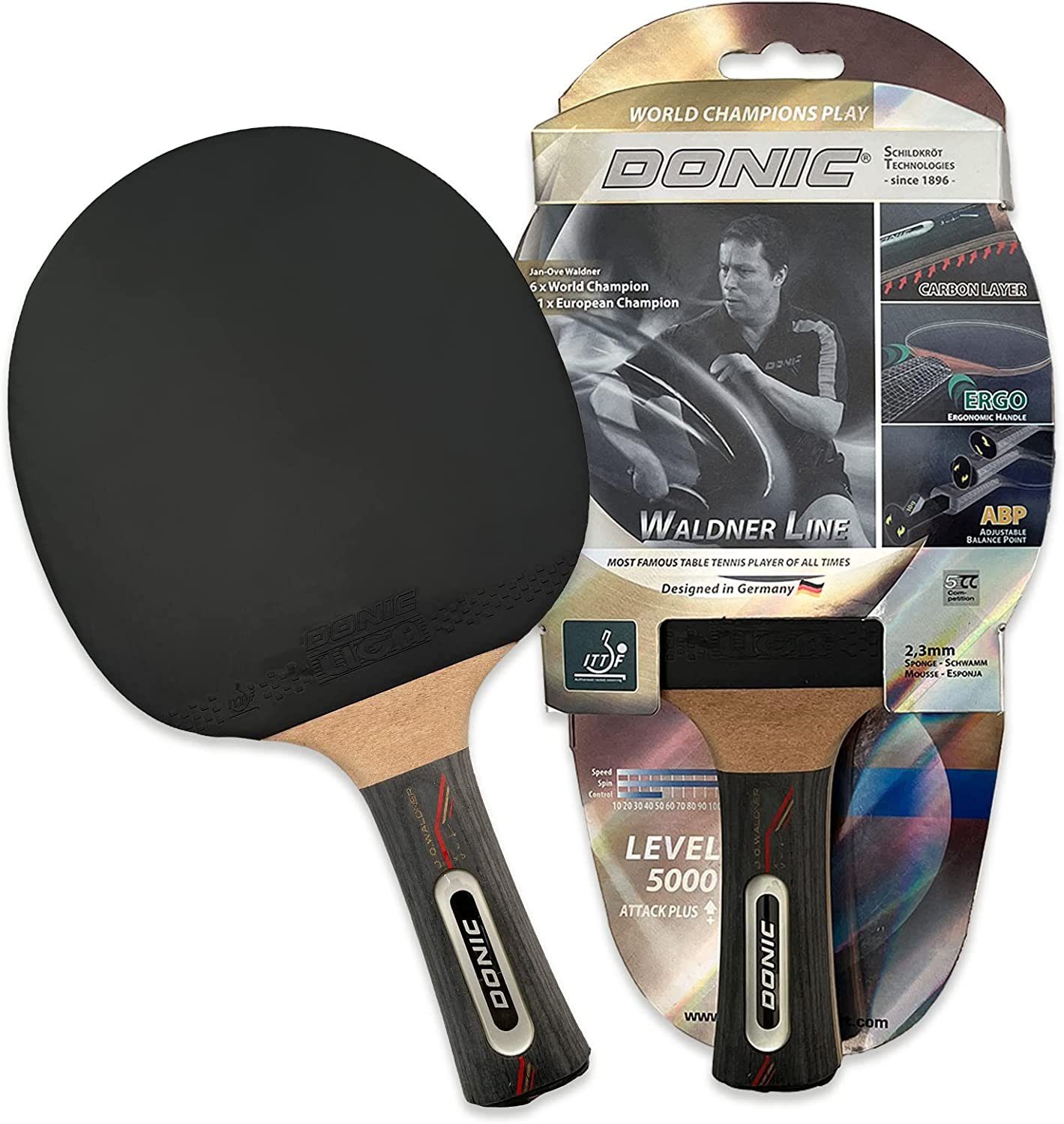 Donic Tischtennisschläger Waldner 5000, Tischtennis Schläger Racket Table Tennis Bat