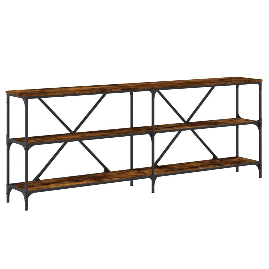vidaXL Beistelltisch Konsolentisch Räuchereiche 200x30x75 cm günstig online kaufen