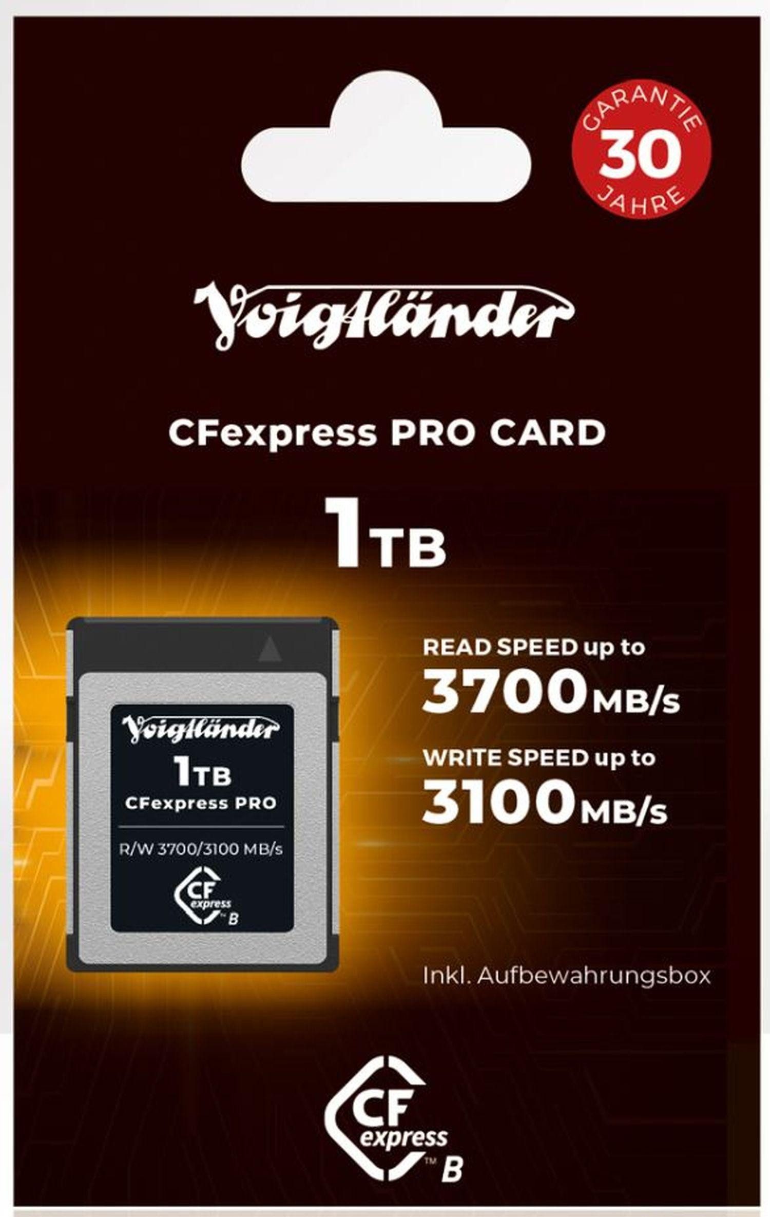 Voigtländer CFexpress Professional 1TB Typ-B Speicherkarte
