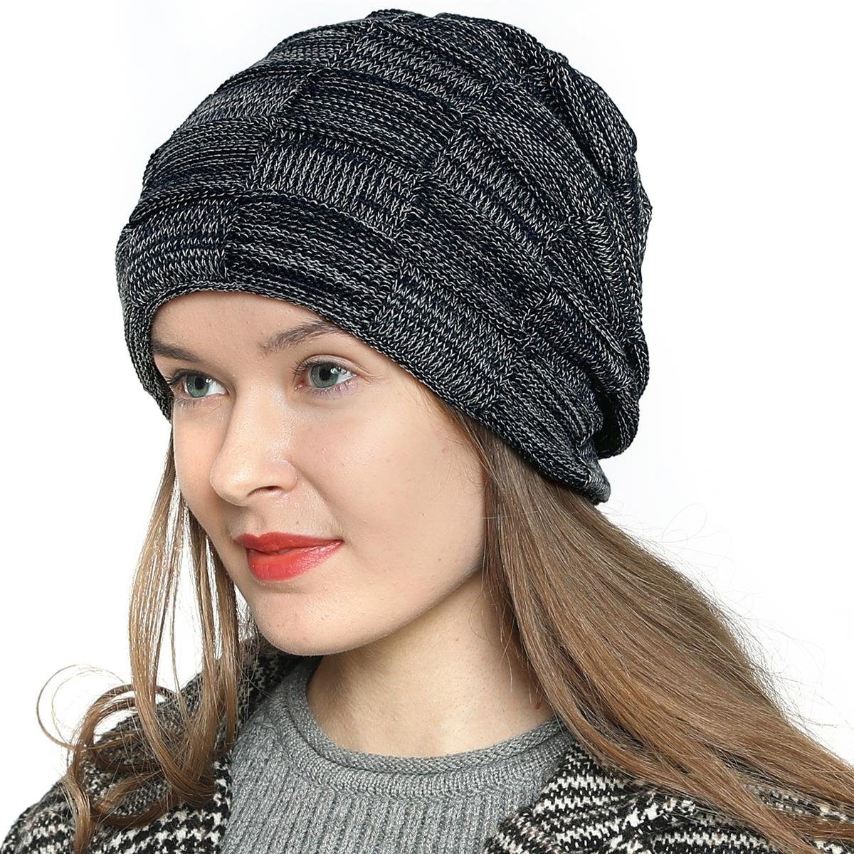 DonDon Beanie Damen warme Schlauchmütze Strickmütze günstig online kaufen