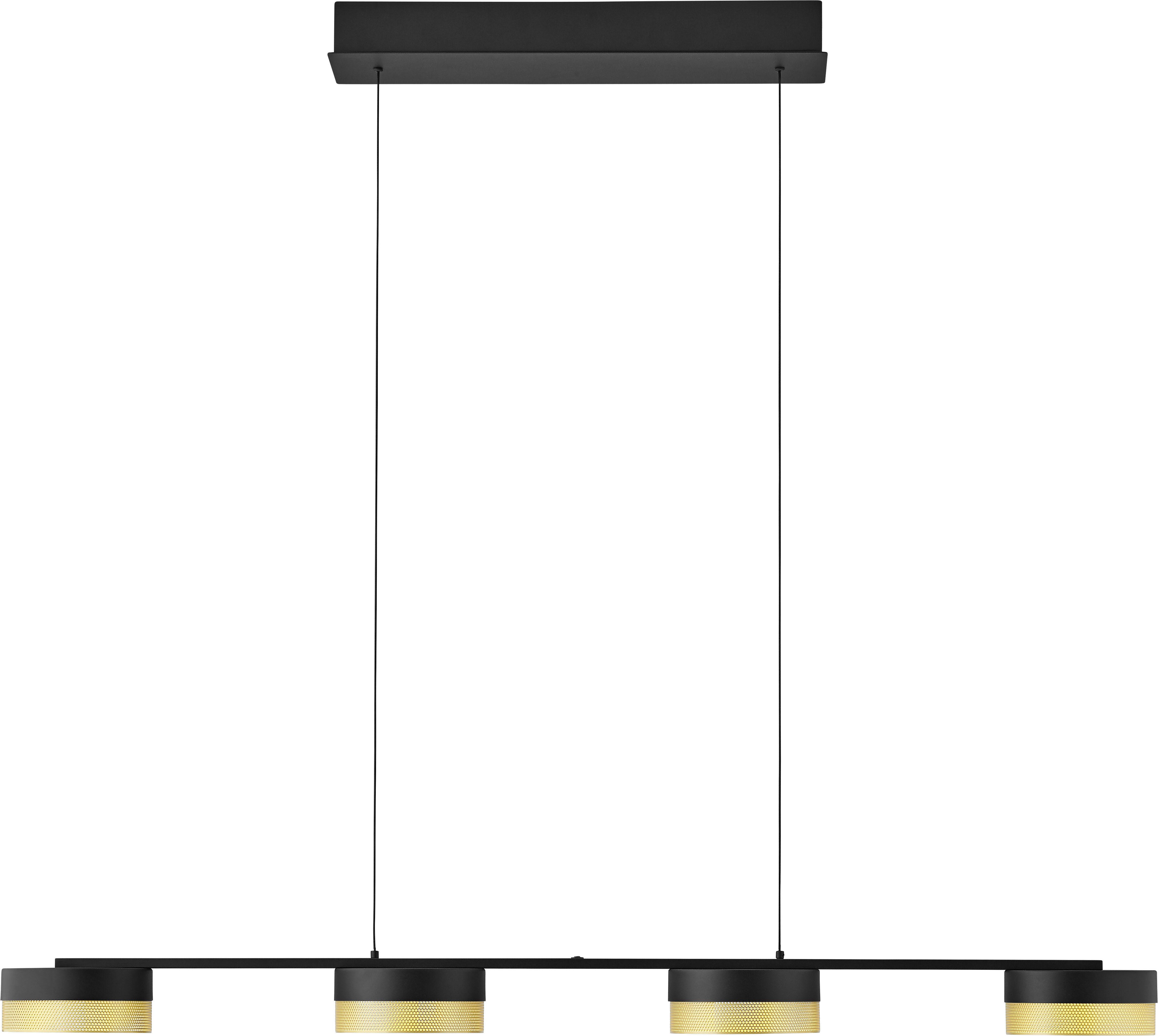 HELL höllisch gutes Licht LED Pendelleuchte MESH, LED fest integriert, Warmweiß, Tastdimmer, Stufenlos höhenverstellbar
