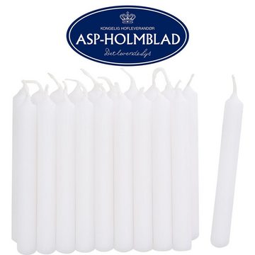 ASP-Holmblad Tafelkerze 100 (5x20 Stk) ASP Stearin Baumkerzen, 11 x 1,2 cm, weiß (100-tlg), Allergikergeeignet