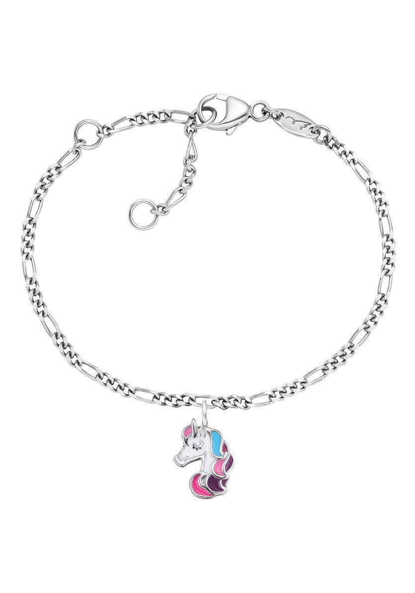 Herzengel Silberarmband Einhorn, mit Emaille
