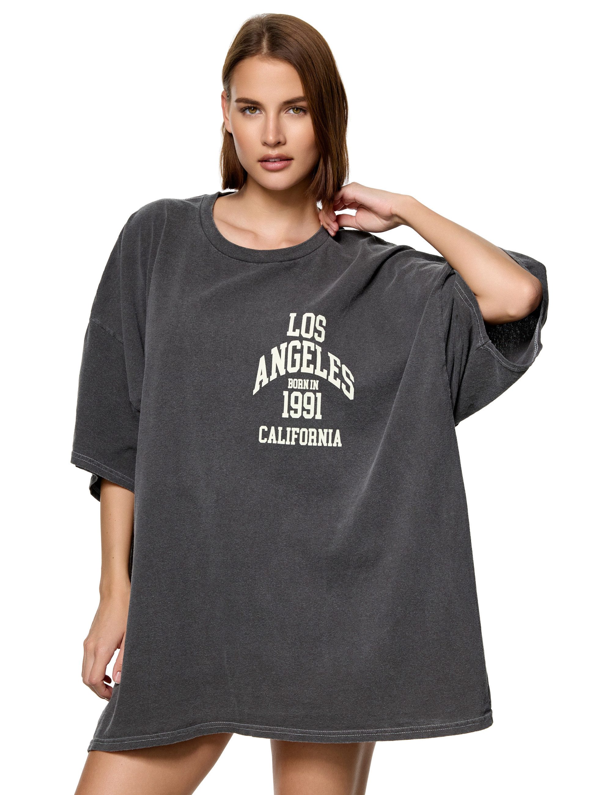 Worldclassca T-Shirt Worldclassca Oversized Print LA günstig online kaufen