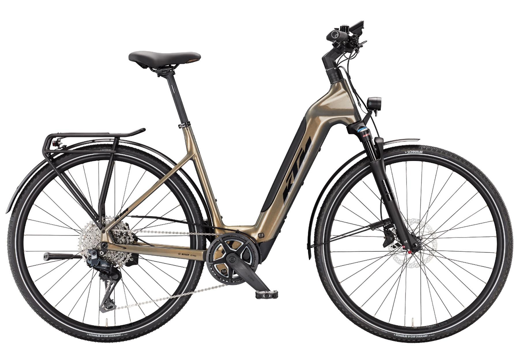 KTM E-Bike KTM Power Sport SX Plus Di2 400 Wh Damen grün 2026, 11 Gang SHIMANO CUES Di2 U8050-11 SGS shadow, Kettenschaltung, Bosch Performance Line SX smart System, 400 Wh