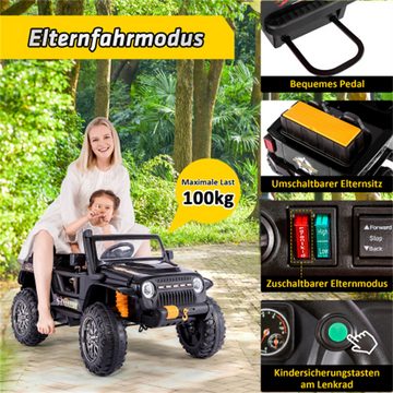 Mia&Coco Elektro-Kinderauto mit 3 Sitzer inkl. USB, Bluetooth und LED inkl, Belastbarkeit 100 kg, Ferngesteuert
