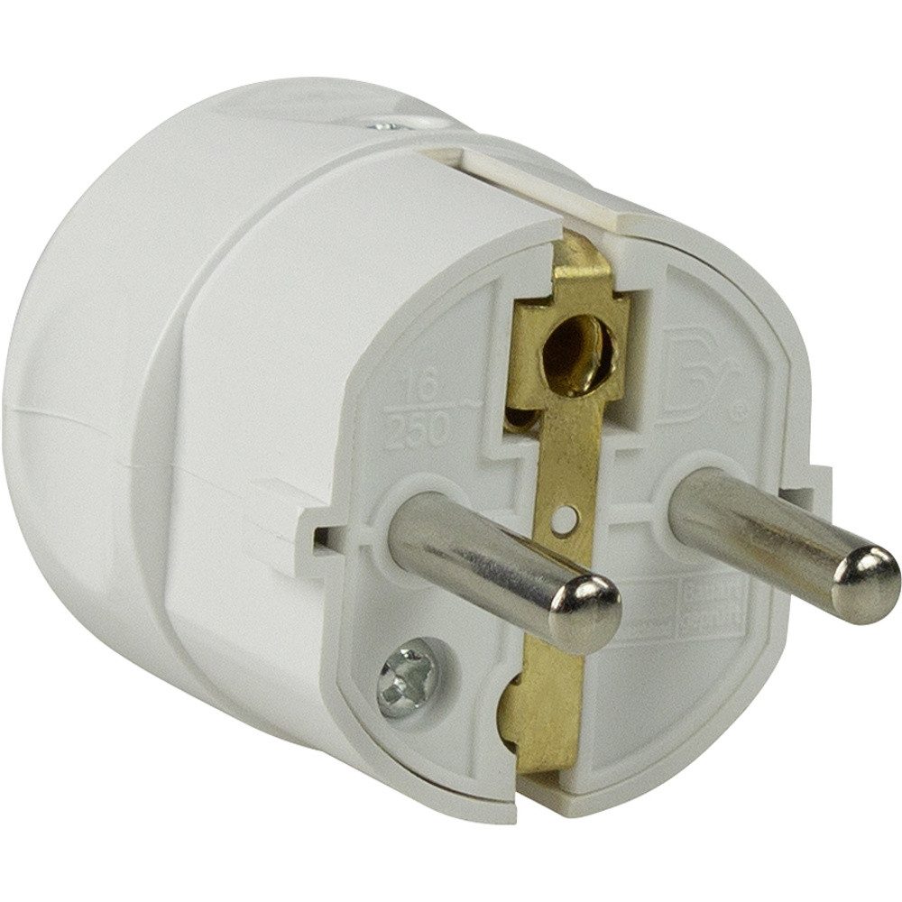 AS Schwabe 45031 Schutzkontaktstecker Kunststoff 230 V Weiß IP20 Steckernetzteil
