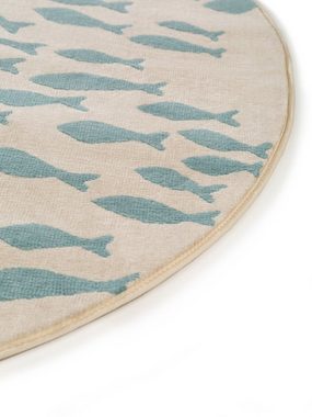 Kinderteppich Fabius, benuta, rund, Höhe: 6 mm, Kunstfaser, Berber, Ethno-Style, Wohnzimmer
