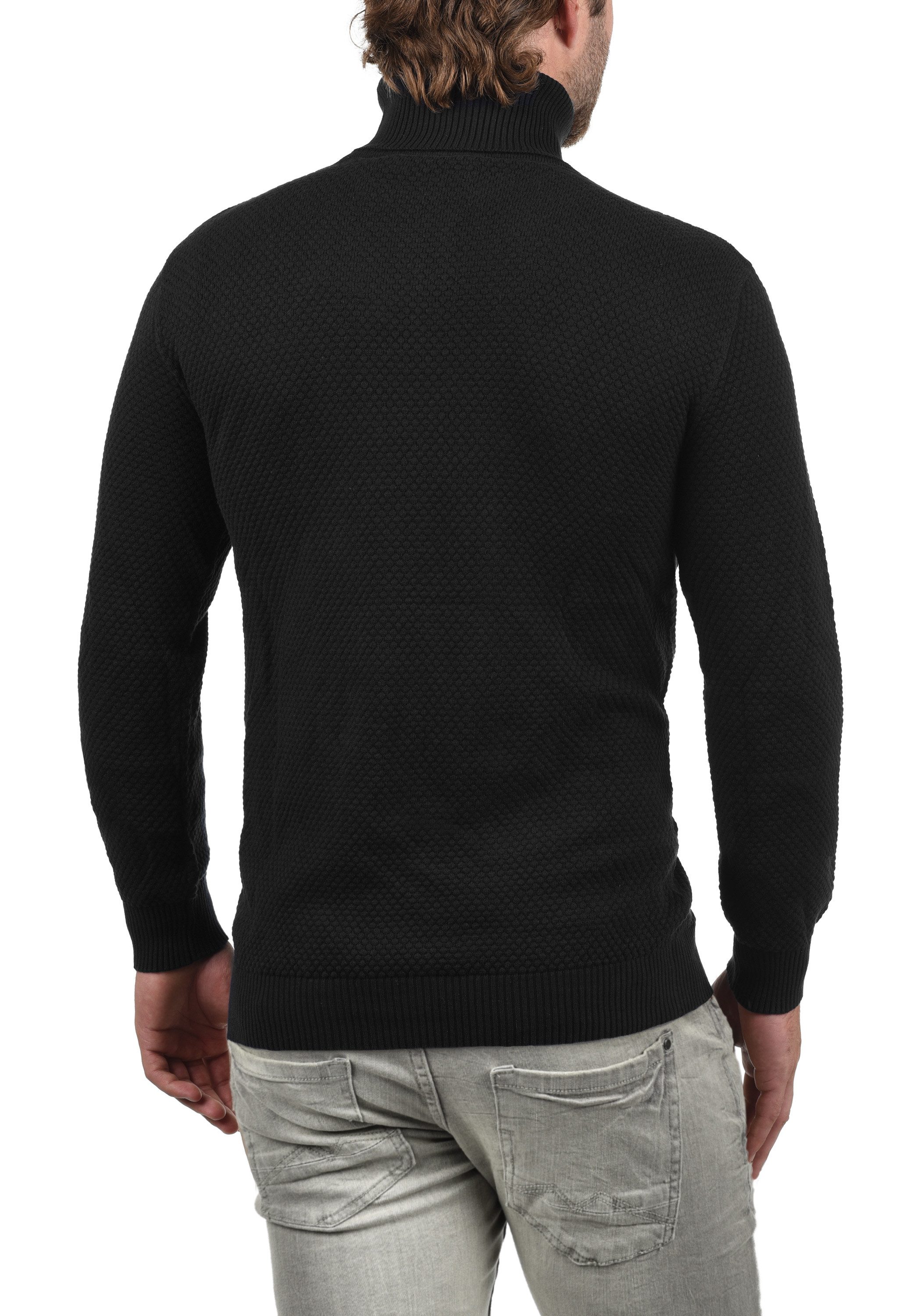 !Solid Rollkragenpullover SDKarlos Strickpullover mit Perlstrickmuster