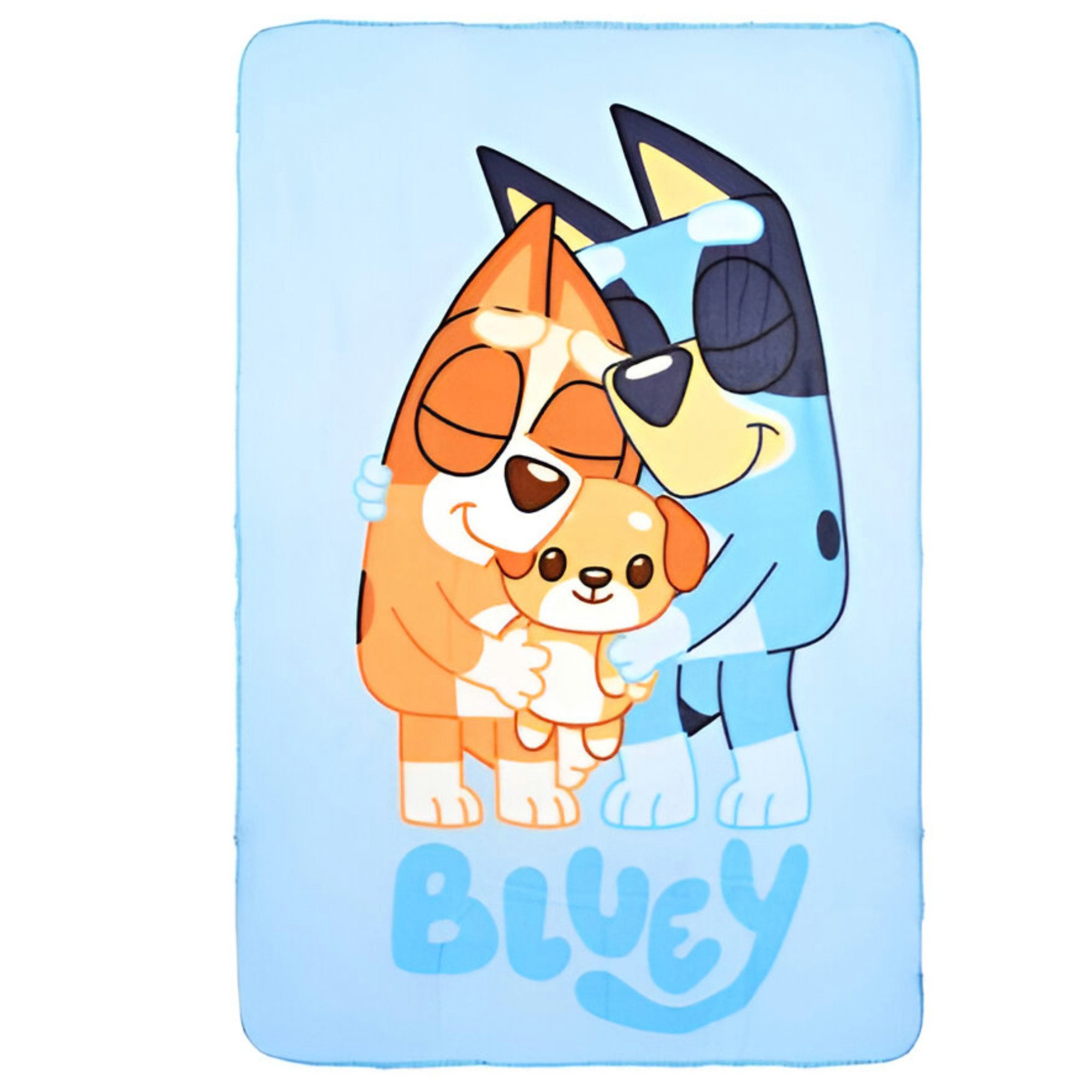 Wohndecke Bluey und Bingo Kinder Fleecedecke leichte Kuscheldecke 100x150, günstig online kaufen