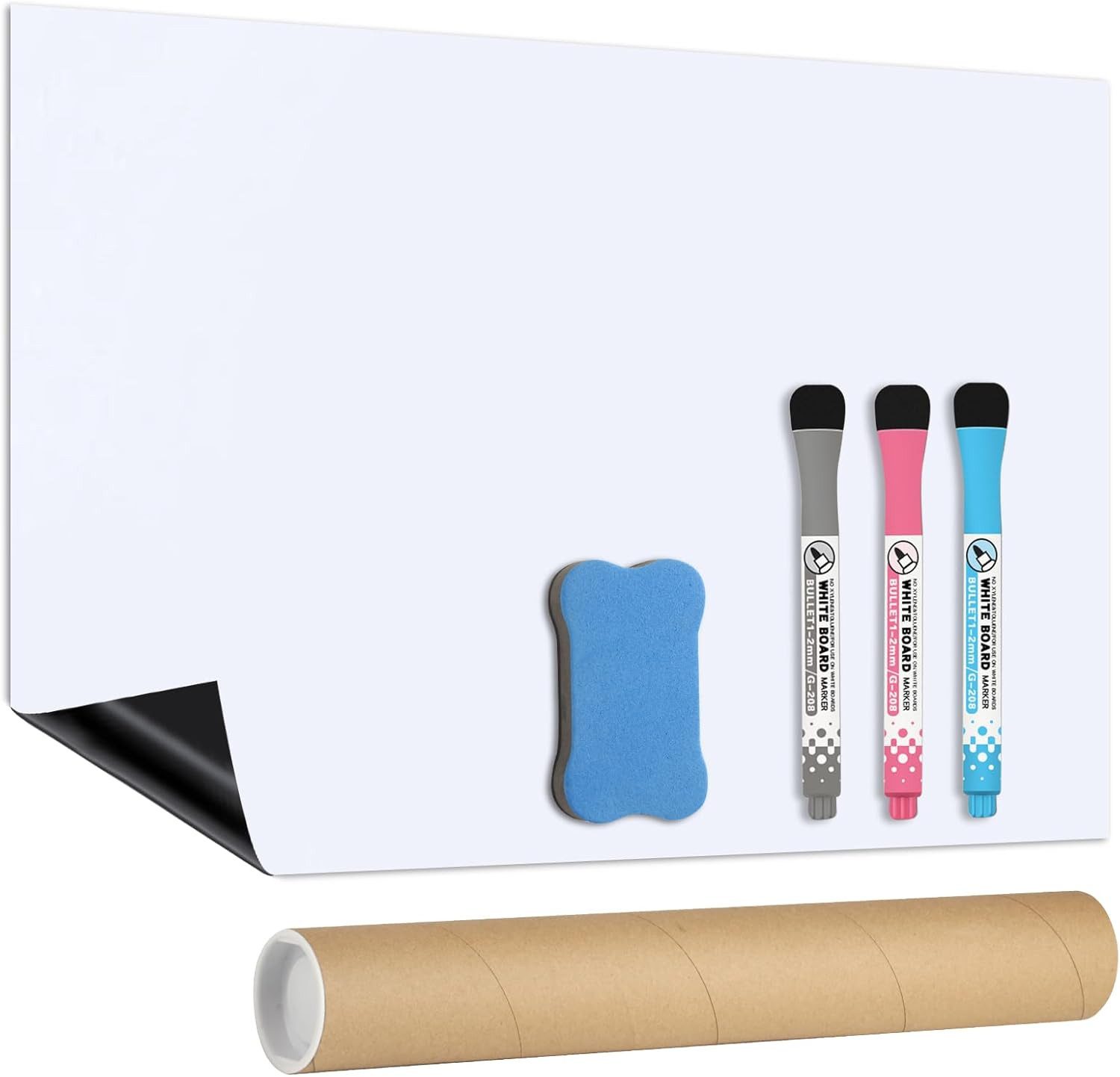 FELIXLEO Magnettafel Magnetische Whiteboard Folie 42×30 cm selbstklebend abwischbar, (1-tlg)