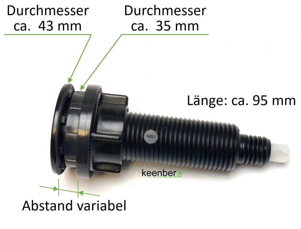 keenberk Einbauspüle Ersatzteil Drehbetätigung für Bowdenzug günstig online kaufen