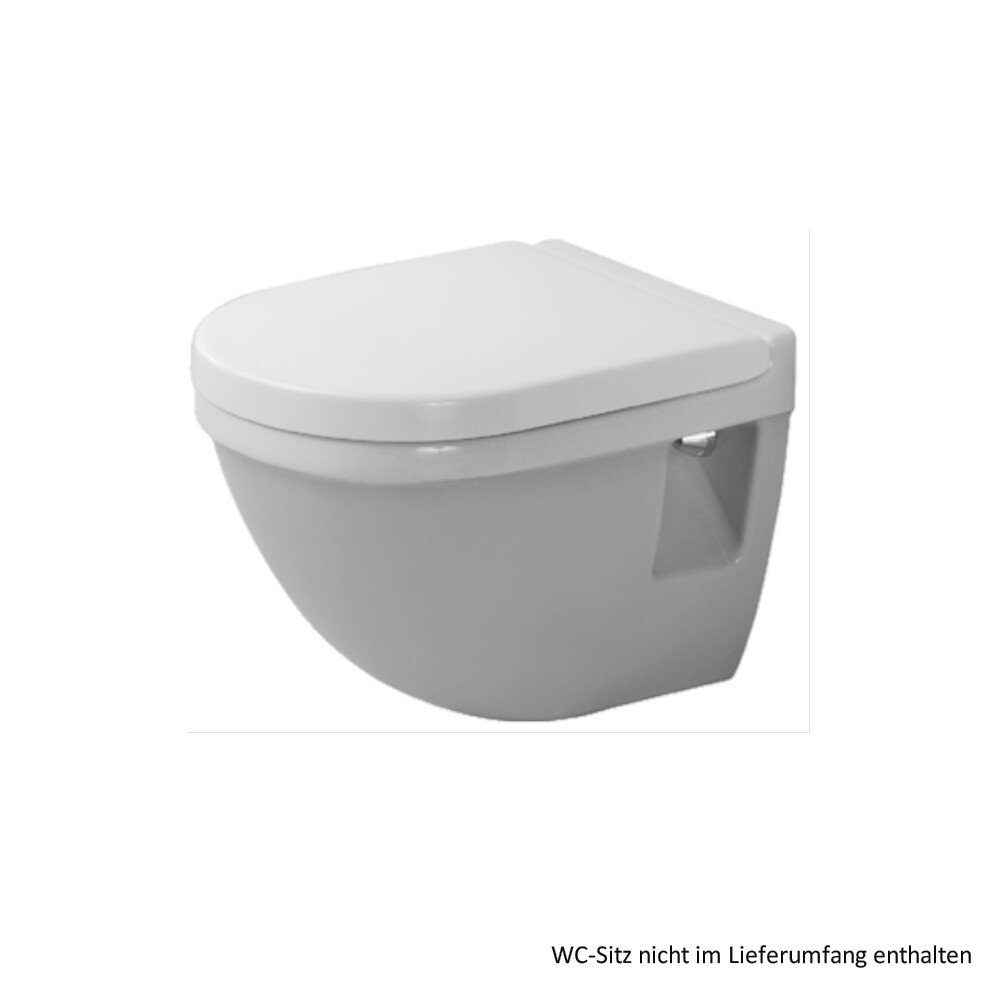 Duravit WC-Komplettset Duravit Starck 3 Wand-Tiefspül-WC Compact 360x485mm, weiß WGL, 2202090