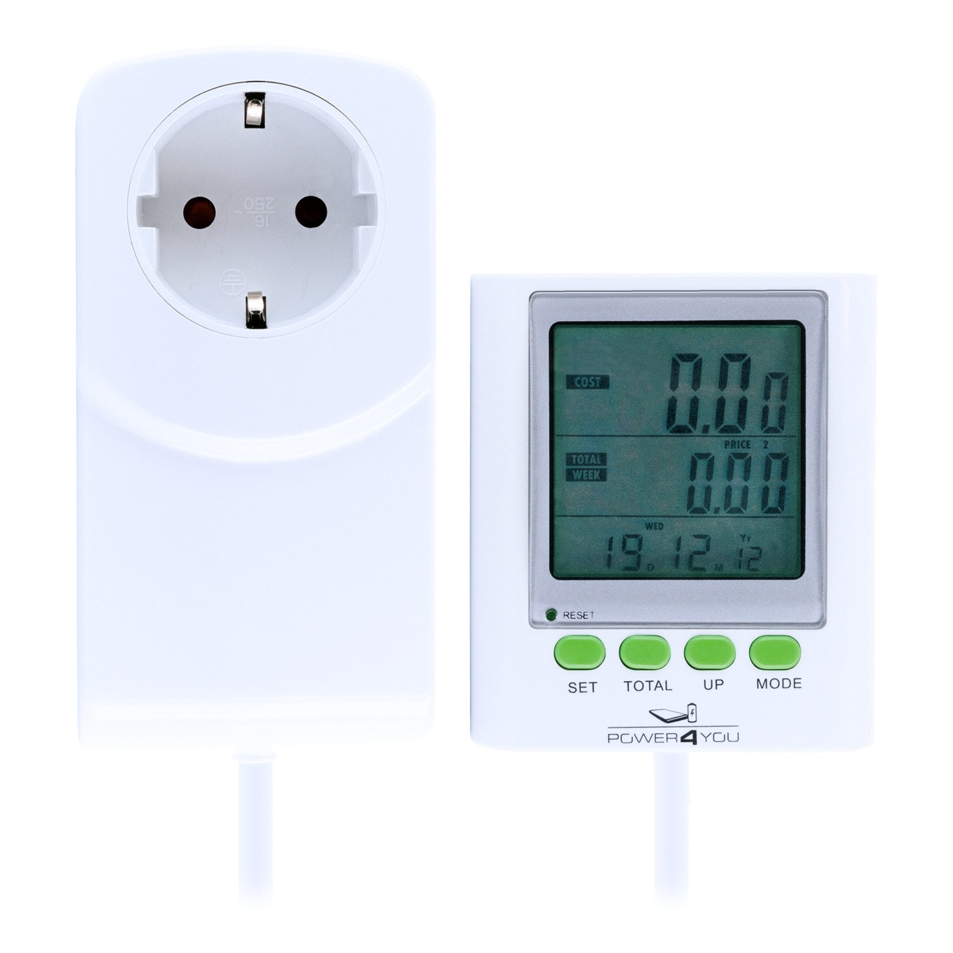 Schwaiger Energiekostenmessgerät 661576, 3-zeiliges Display, Zwischenstecke günstig online kaufen