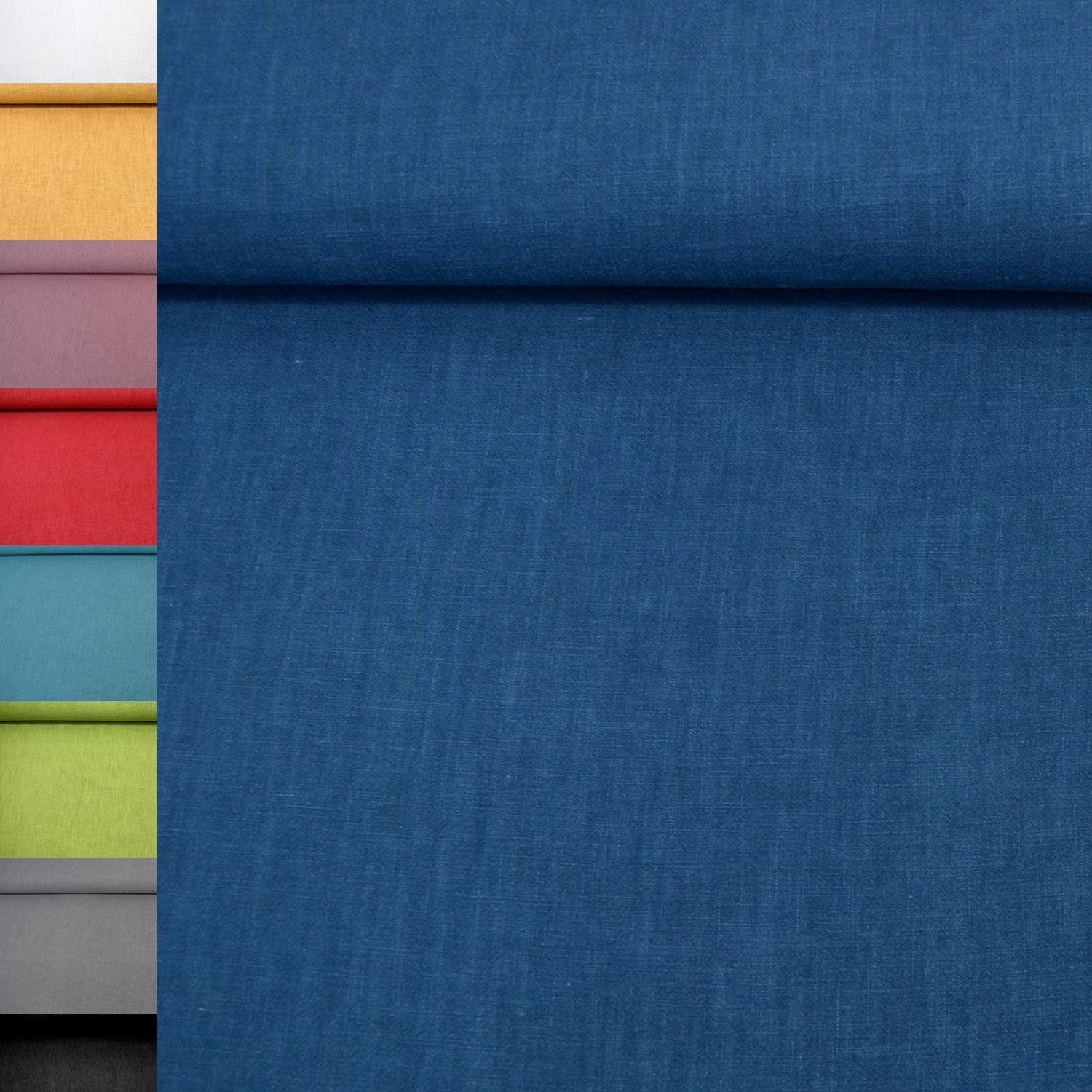 MAGAM-Stoffe Stoff "Helena", Bauern-Leinenstoff aus 100% Leinen ÖKO-TEX Meterware ab 50cm