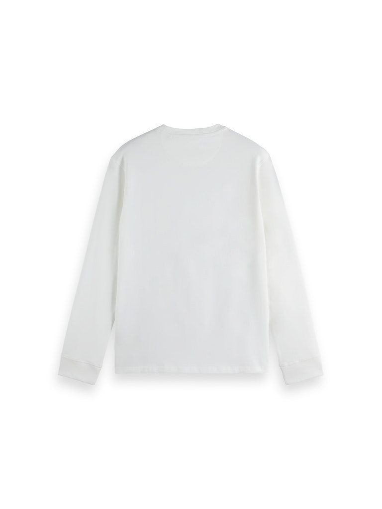 Scotch & Soda Rundhalspullover Chest logo regular-fit long-sleeve