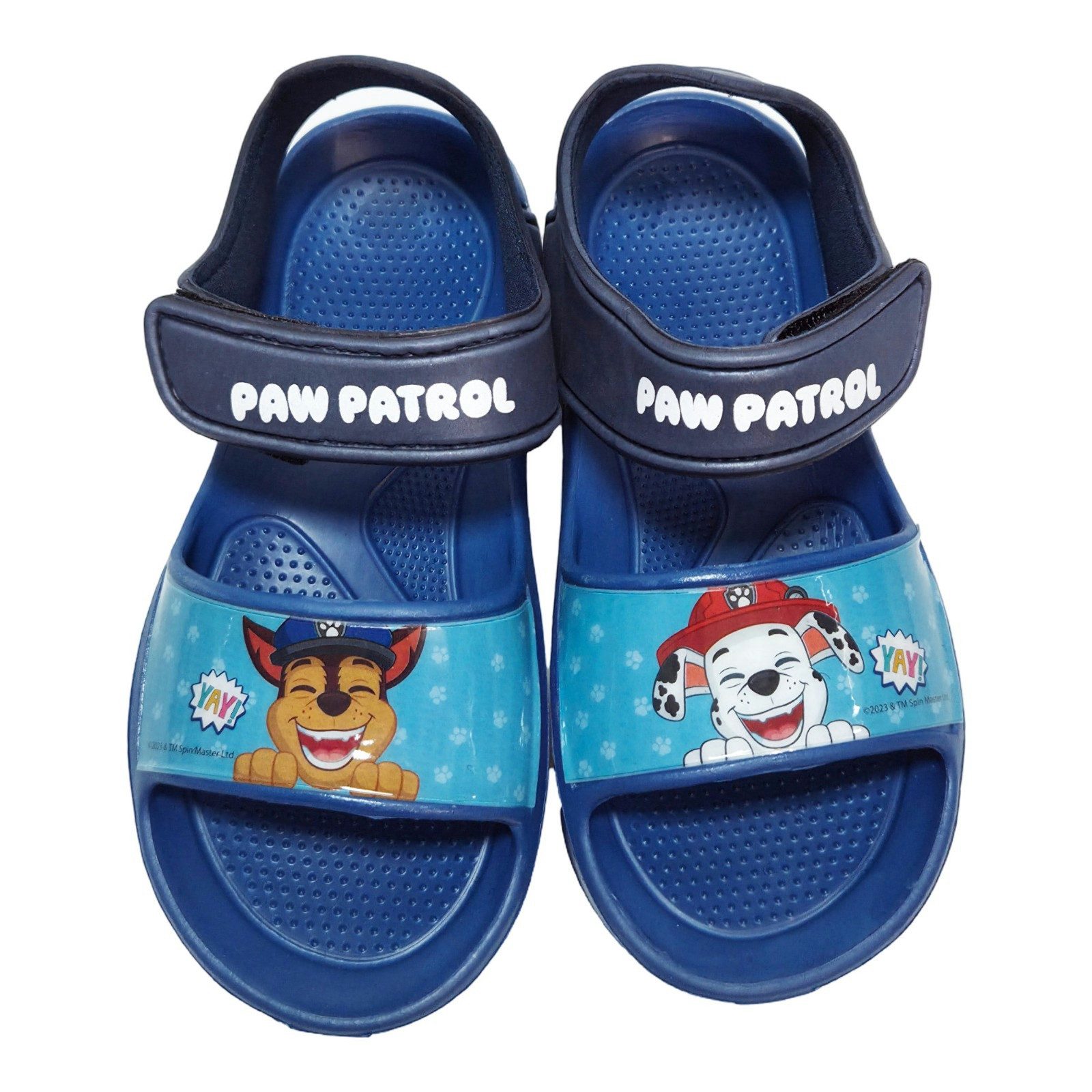 PAW PATROL Paw Patrol Chase & Marshall Kinder Sandalen Badeschuhe Klett Sandale Gr. 32/33