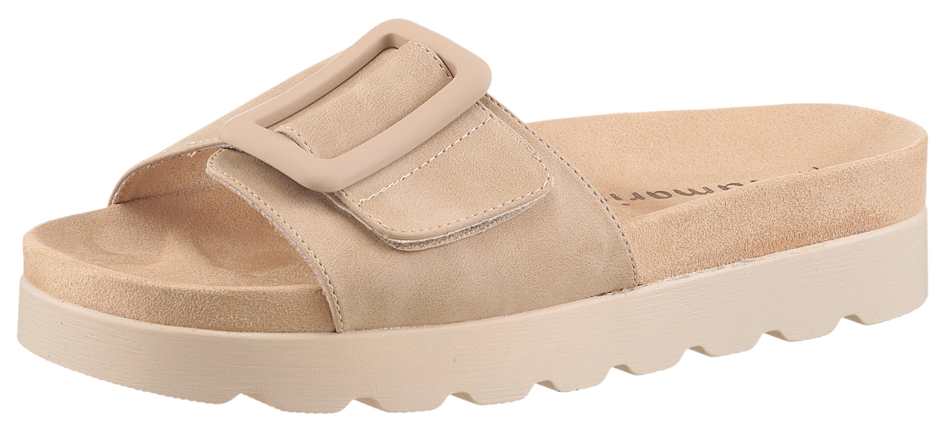 Tamaris Pantolette, Plateau, Sommerschuh mit großer günstig online kaufen