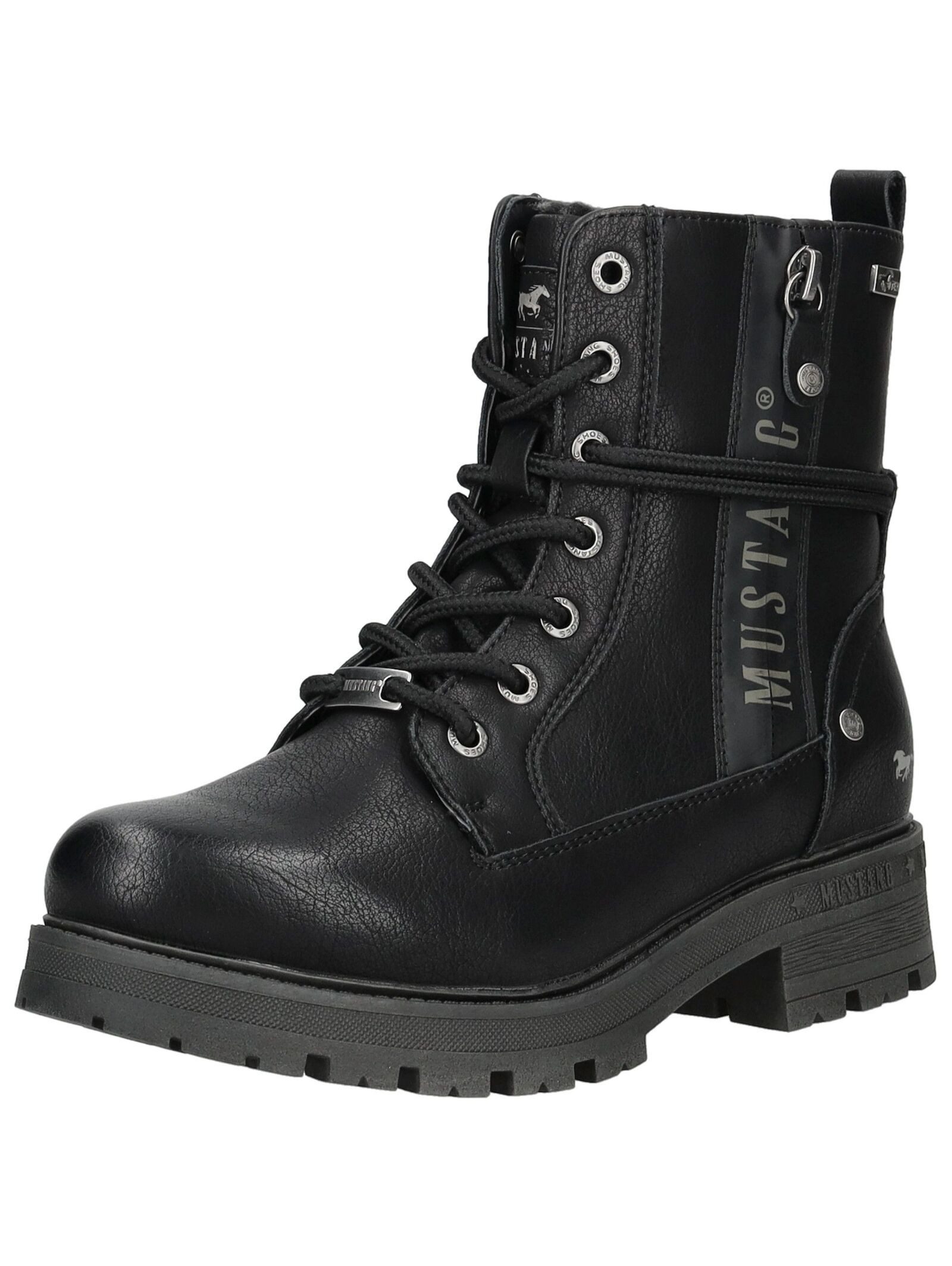 Mustang Shoes Mustang Shoes Stiefelette Lederimitat Schnürstiefelette günstig online kaufen