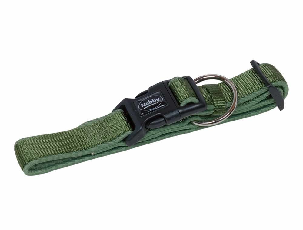 Nobby Hundehalsbandleuchte Nobby Hundehalsband Classic Preno M-L waldgrün