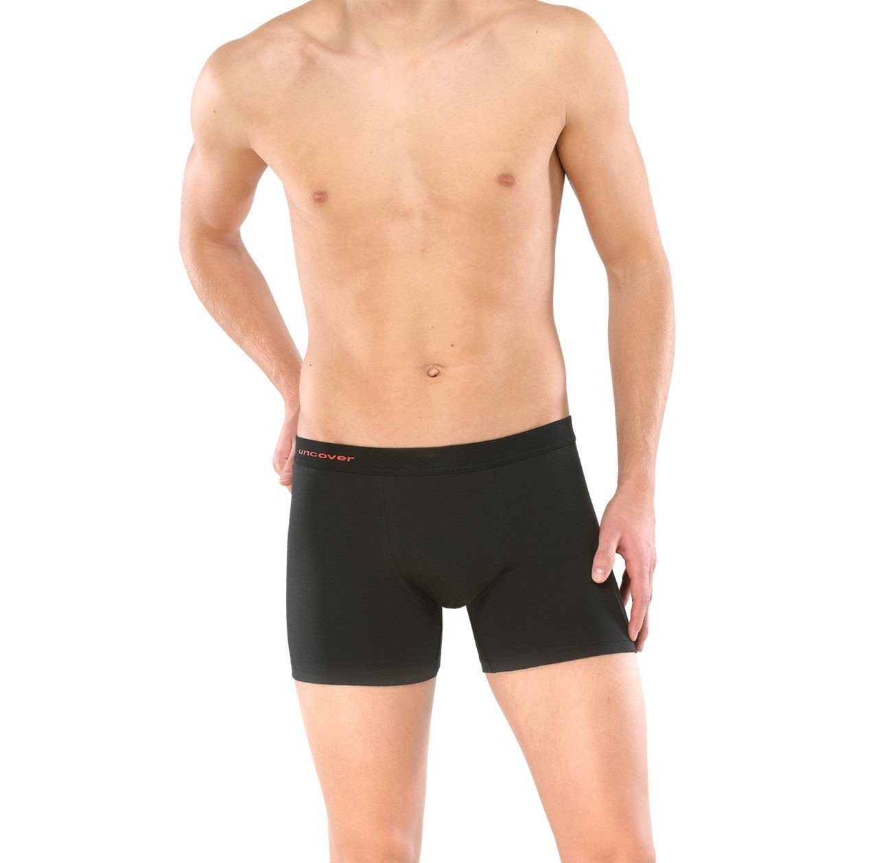 Schiesser Boxershorts Uncover (Set, 1-St., 1-teilig) Herren Unterhosen Shorts Unterwäsche mit lägerem Bein