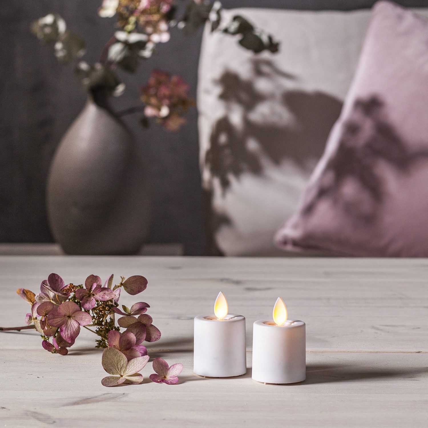 MARELIDA LED-Kerze Mini Kerzenset Teelicht bewegte Flamme mit Batterien Tim günstig online kaufen