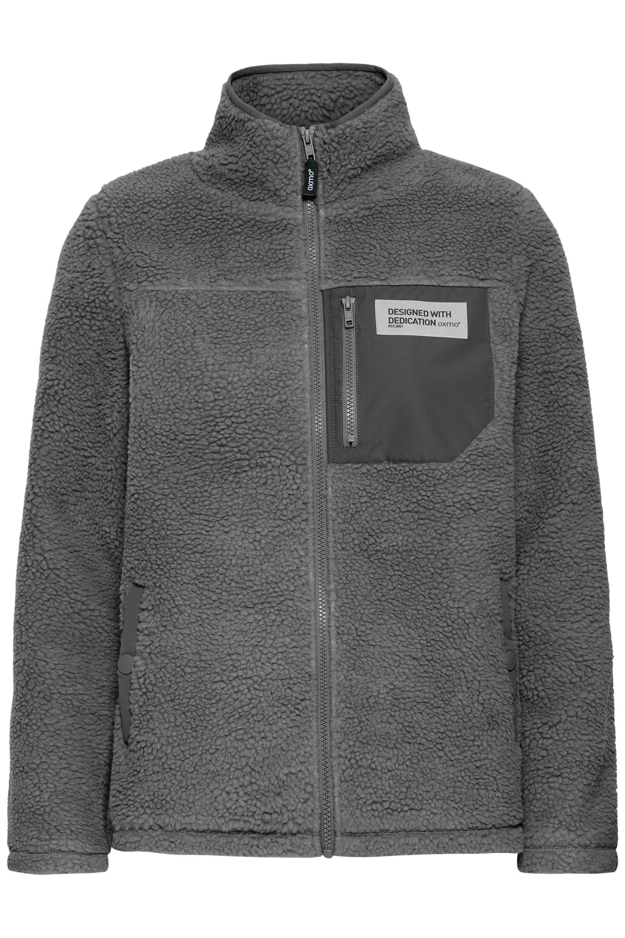 OXMO Plüschjacke OXABBY Gemütliche Plüschjacke mit Paspeltaschen günstig online kaufen