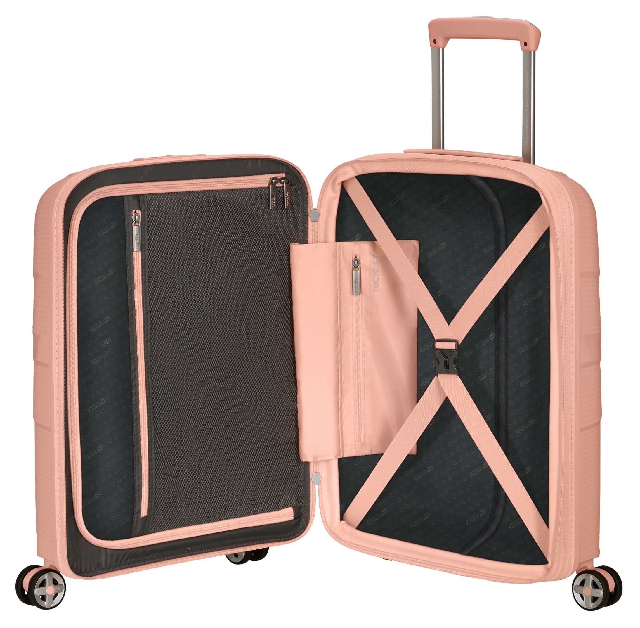 American Tourister® Hartschalen-Trolley STARVIBE, in verschiedenen Farben und Größen, 4 Rollen, Handgepäck-Koffer Reisegepäck Koffer TSA-Zahlenschloss