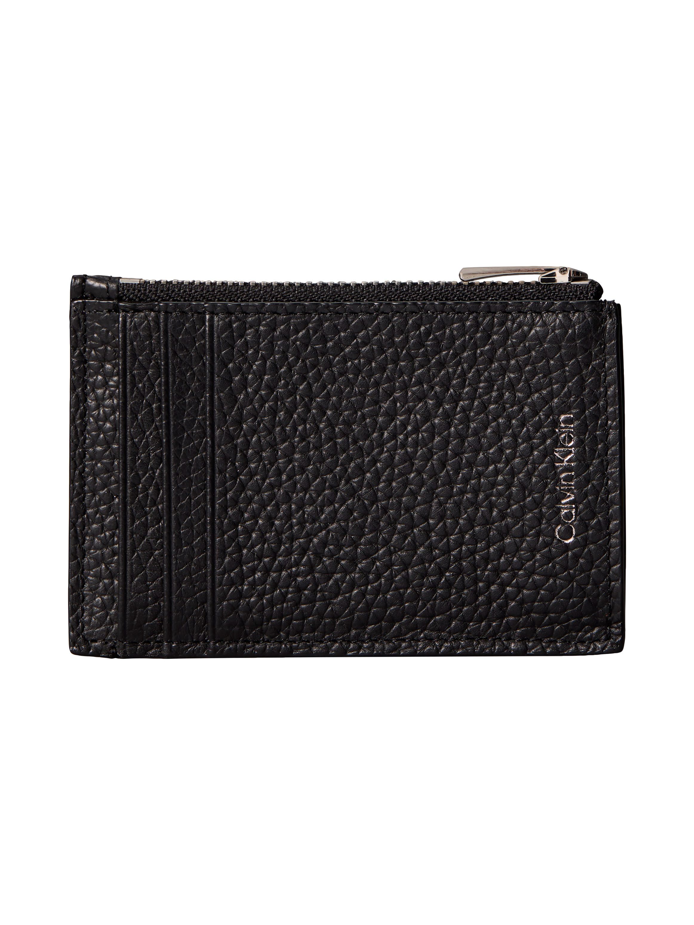 Calvin Klein Geldbörse FOIL EMBOSS N/S ZIP CARDHOLDER, Unisex Geldbeutel, Portemonnaie mit Logoschriftzug