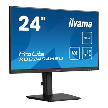 Iiyama XUB2494HSU-B6 LCD-Monitor (23,8 Zoll, Full HD, VA, 100 Hz, 1 ms)