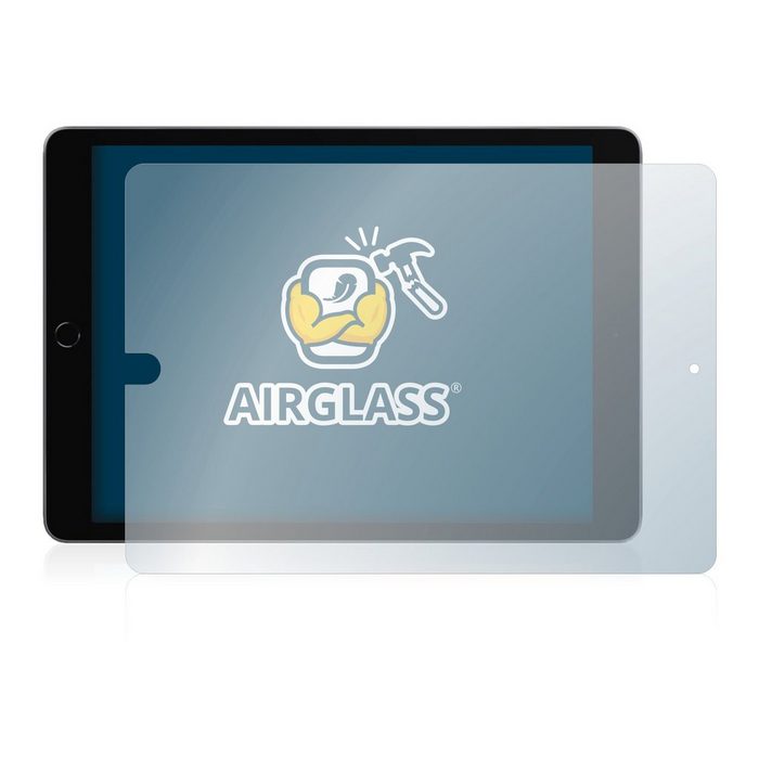 BROTECT flexible Panzerglasfolie für Apple iPad 10.2" WiFi Cellular 2021 (im Querformat 9. Gen) Displayschutzglas Schutzglas Glasfolie klar