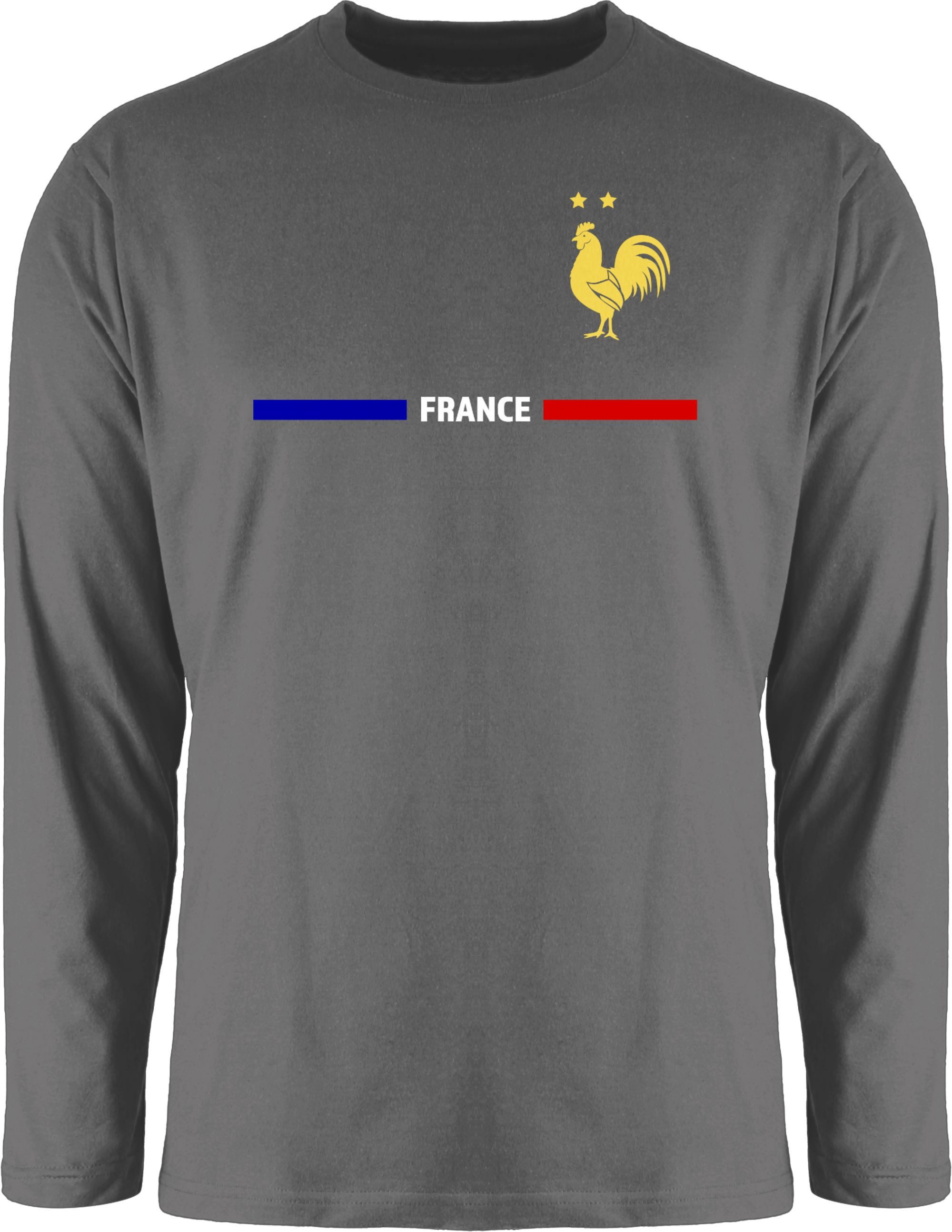 Shirtracer Rundhalsshirt Frankreich Trikot Wappen, France mit Stolz, Französisches Fan-Motiv 2026 Fussball WM Fanartikel