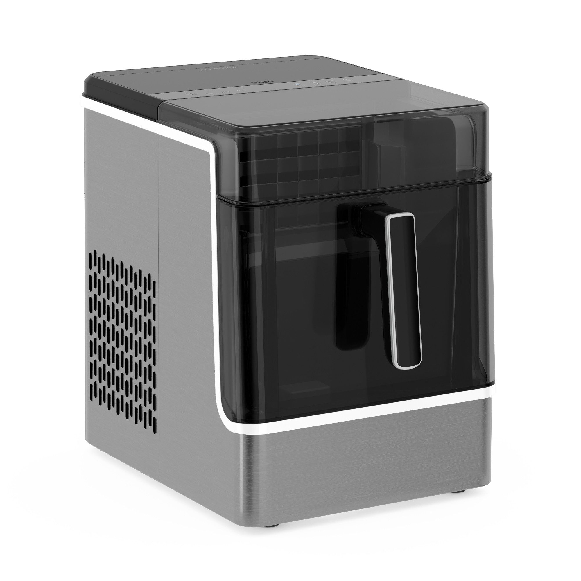 Klarstein Eiswürfelmaschine Ice Lux, Eiswürfelbereiter Eismachinen Ice maker 23kg LED Touch