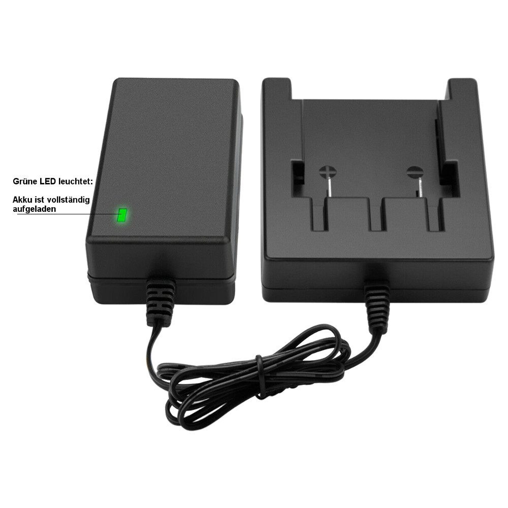 Trade-Shop 2in1 Set passend für Greenworks G40LM35 G40HT - Ladegerät + Akku Li-Ion 5000 mAh (40 V)
