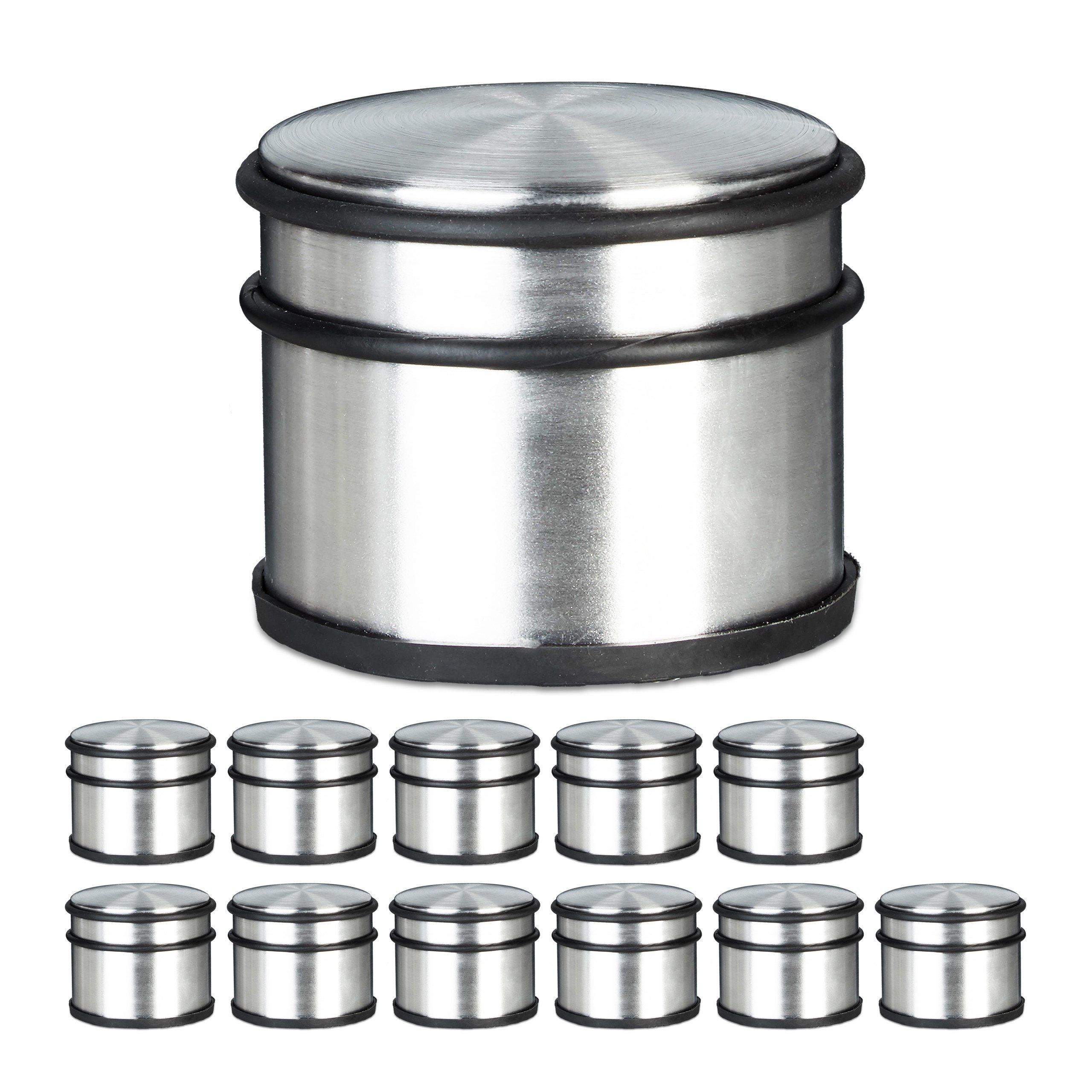Türstopper 12 x Türstopper Edelstahl XL