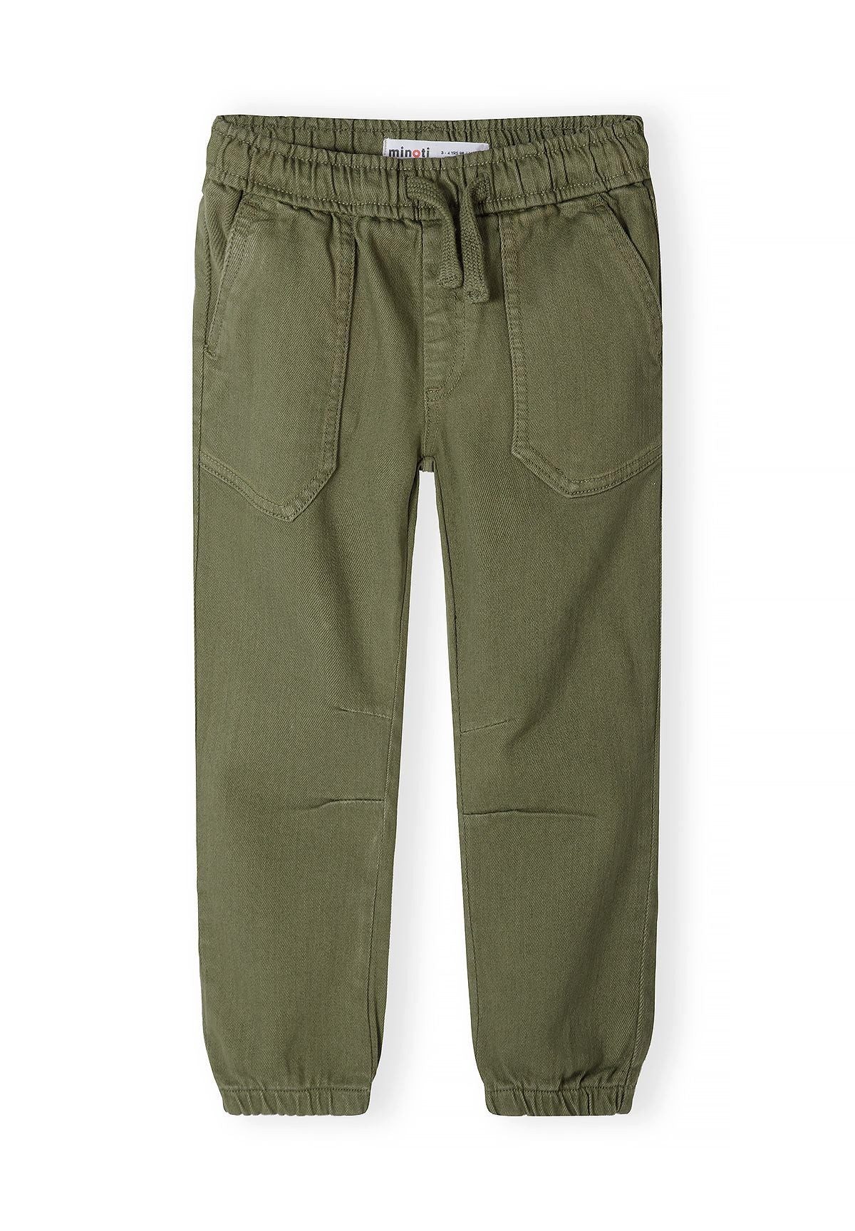 MINOTI Schlupfhose für Jungen aus Twill mit Dehnbund und elastischen Beinbündchen Slub-Twill