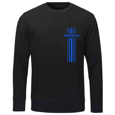 multifanshop Sweatshirt Frankreich - Streifen - Pullover