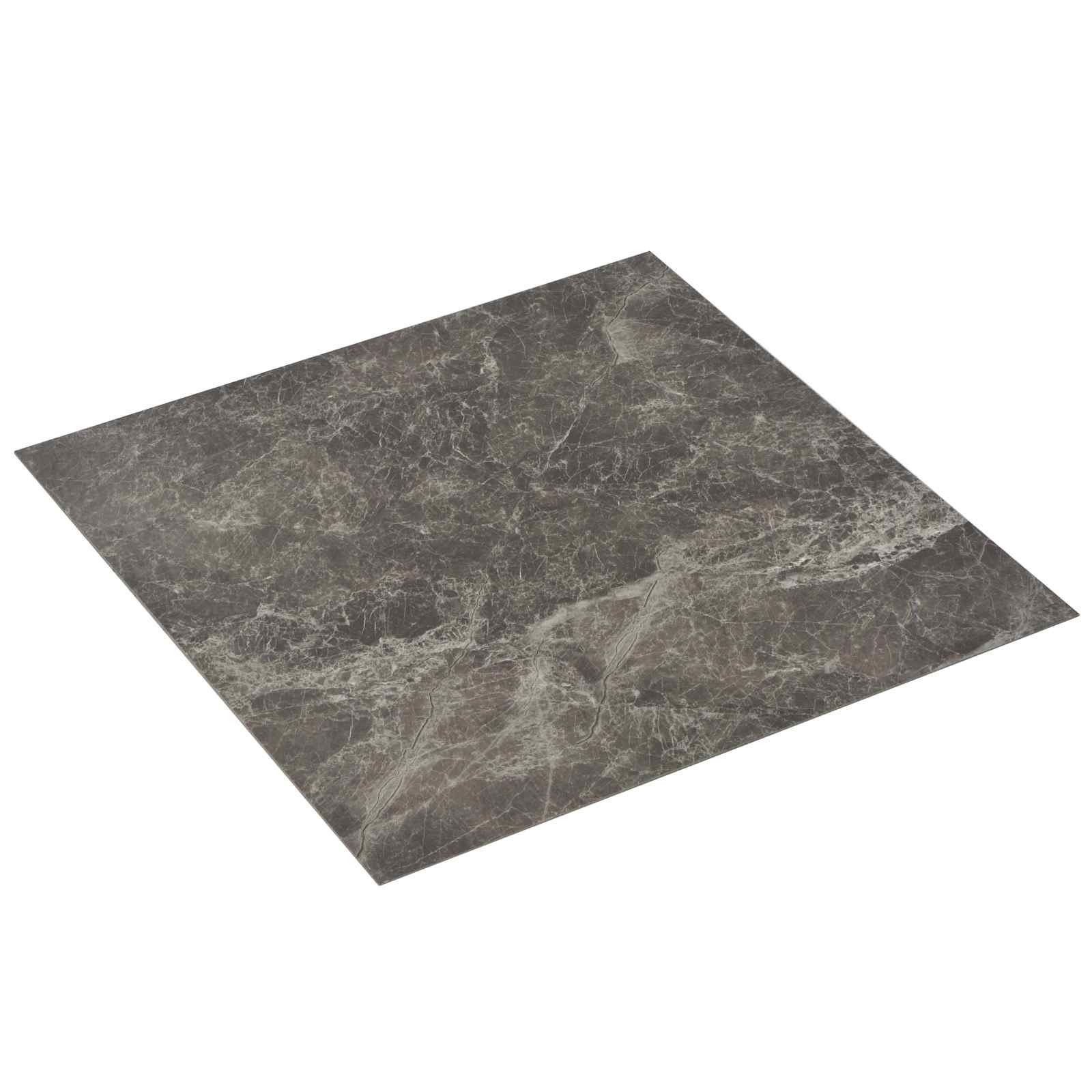 vidaXL Vinyllaminat 5,11 mÂ² Selbstklebende Bodenplanken 55er Set Schwarz 5,11 m² VinylPVC