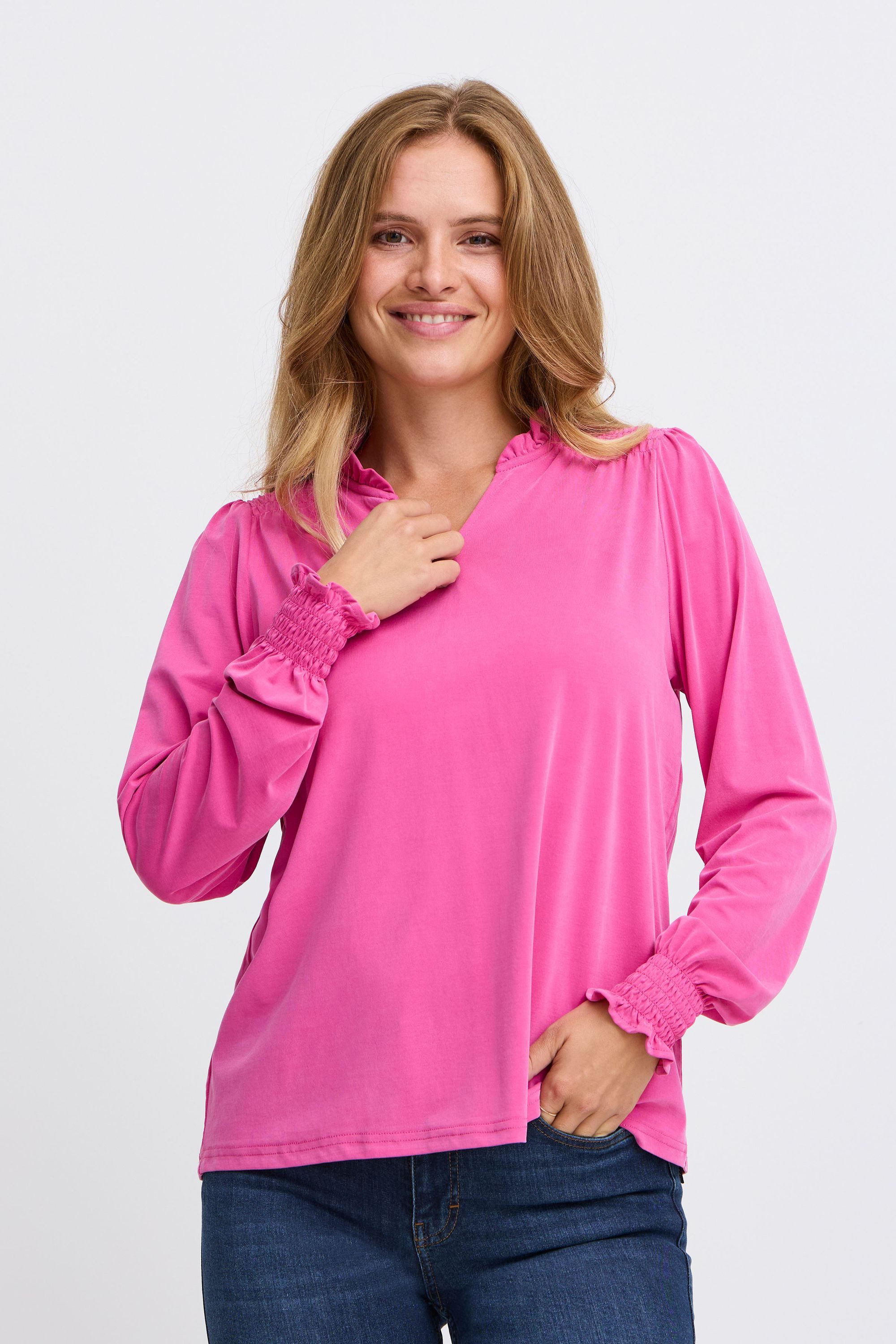 Langarmbluse PZLIPPA VNeck Blouse