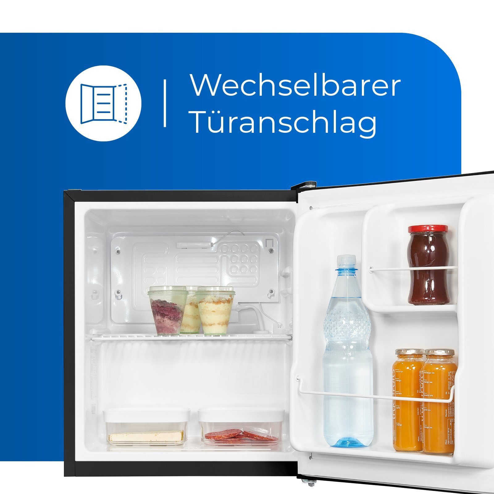 verschiedenen in Schwarz Kühlschrank KB05-V-040E, Top exquisit Farben kompakter Mini-Kühlschrank Table