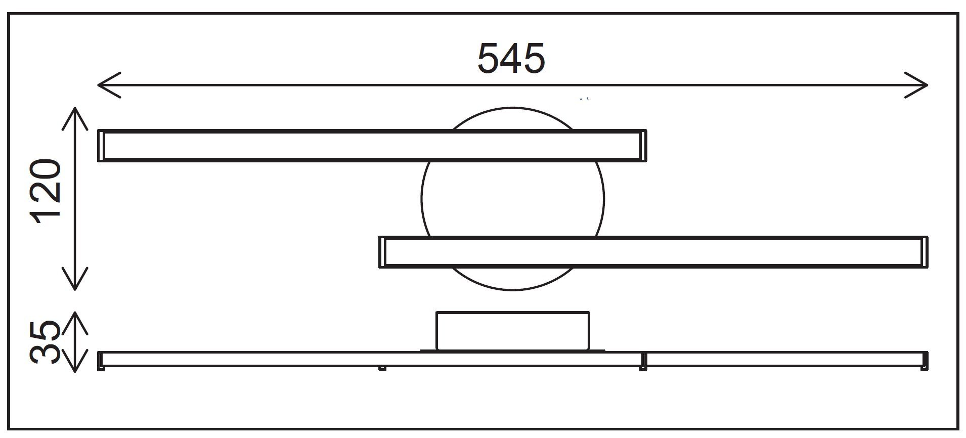 Briloner Leuchten Deckenlampe & I parallel 3000K LED-Deckenleuchte & Watt warm-weiß Serie versetzten LED 2x I matt I I Deckenleuchte, 2x in 450 I Chrom Modul 2 chic Leuchtenarmen Lumen, *STRAIGHT* Flammen Design LED zwei I modern I 5 Nickel Deckenlichtleisten 3158