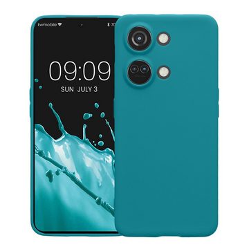 kwmobile Handyhülle Hülle für OnePlus Nord 3 5G, Backcover Silikon - Soft Handyhülle - Handy Case in Petrol matt