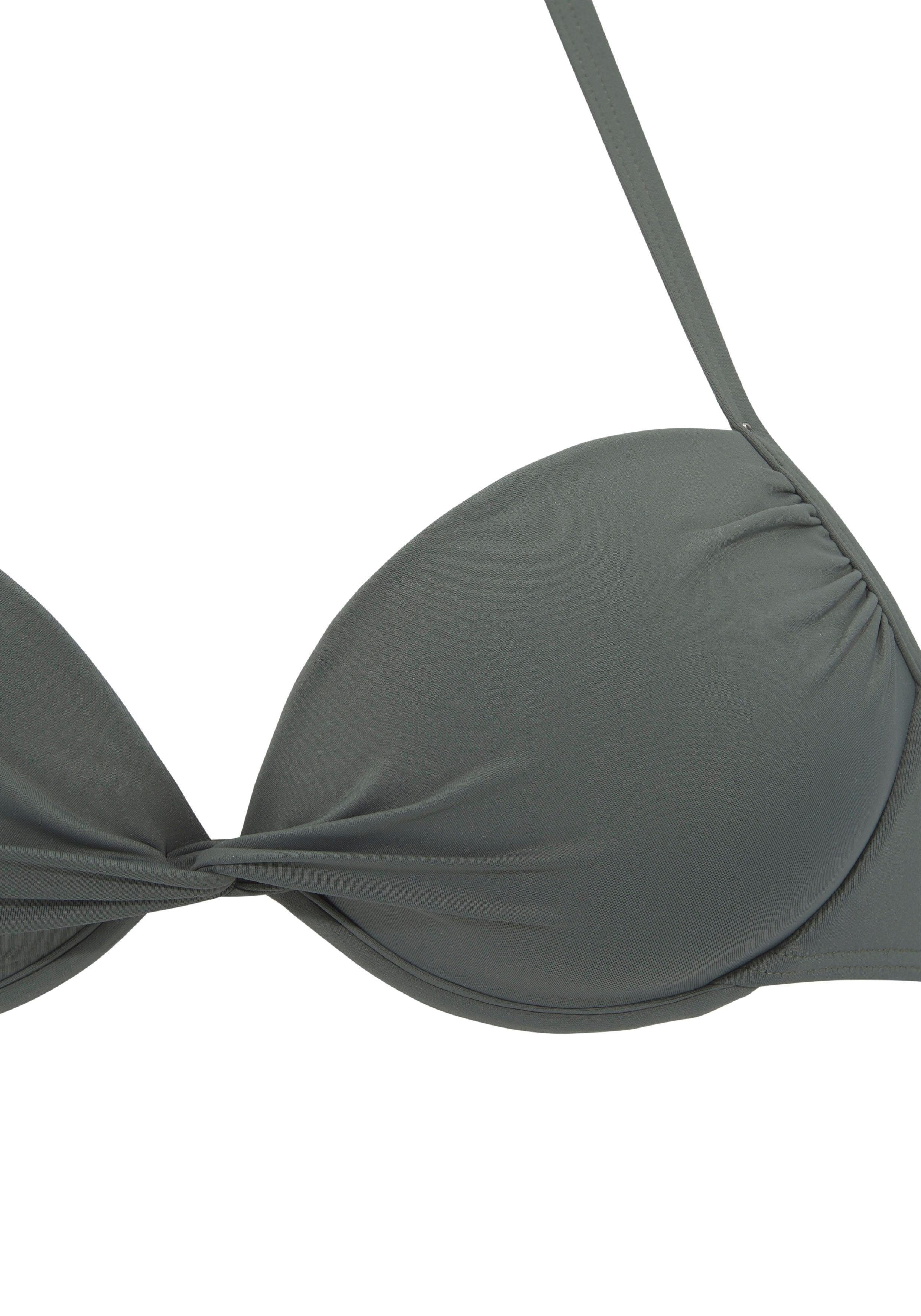 LASCANA Push-Up-Bikini-Top Italy, mit Raffung