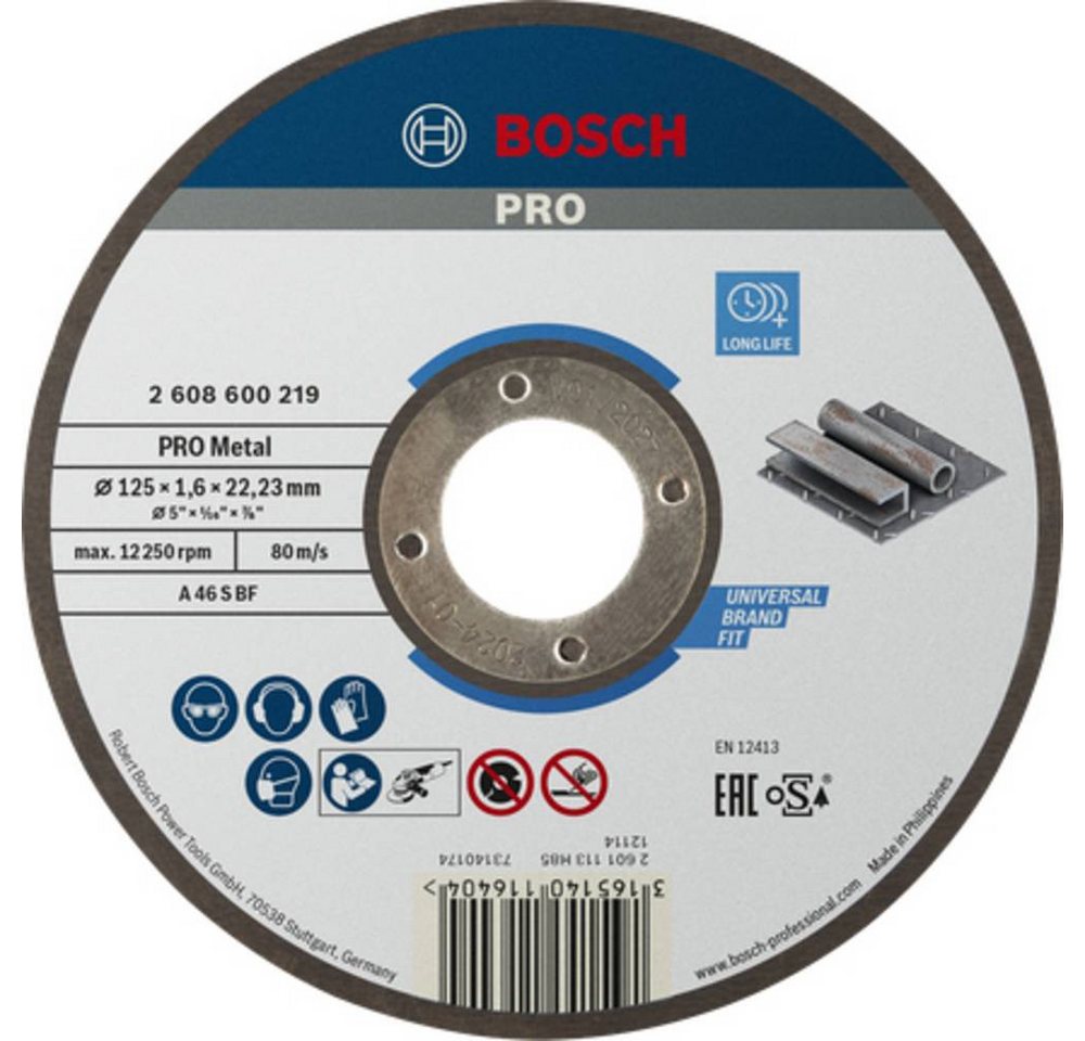 Thumbnail - BOSCH Trennscheibe Trennscheibe gerade Expert for Metal125 mm, 1.6