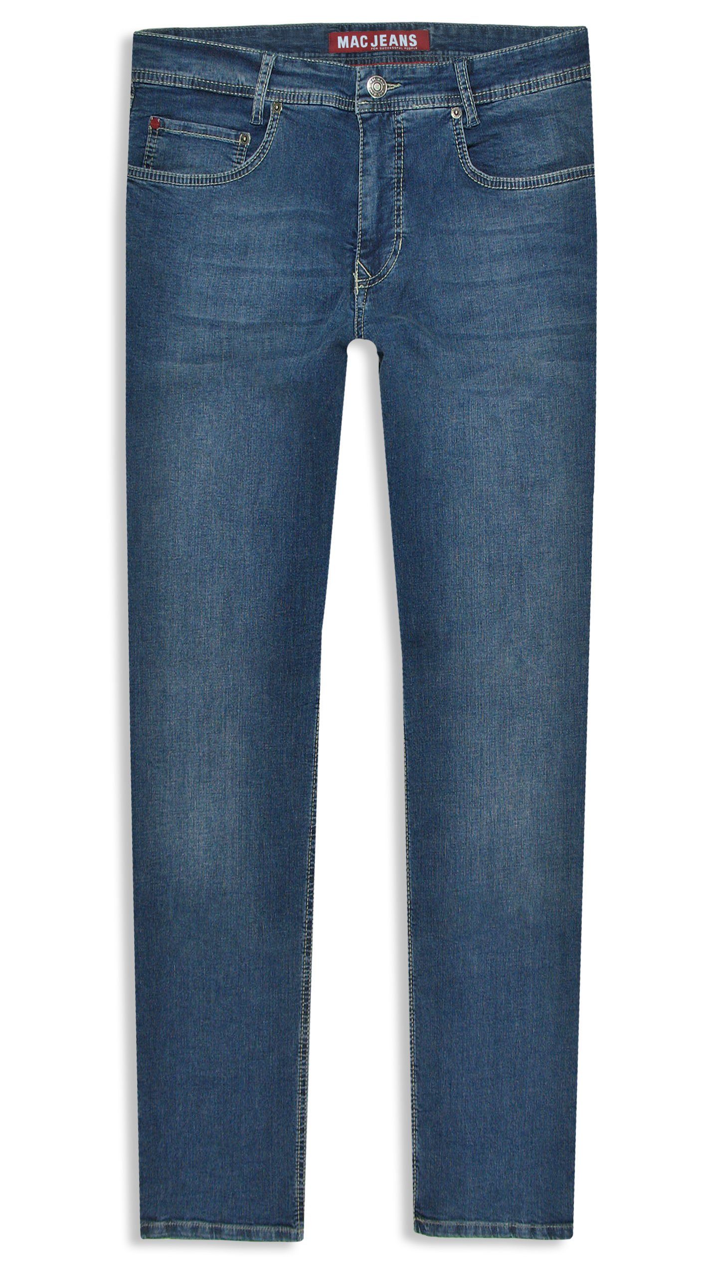 Wöchentliche Bestseller MAC 5-Pocket-Jeans Arne Weight Used H547 Authentic Summer Denim Light Blue Stretch