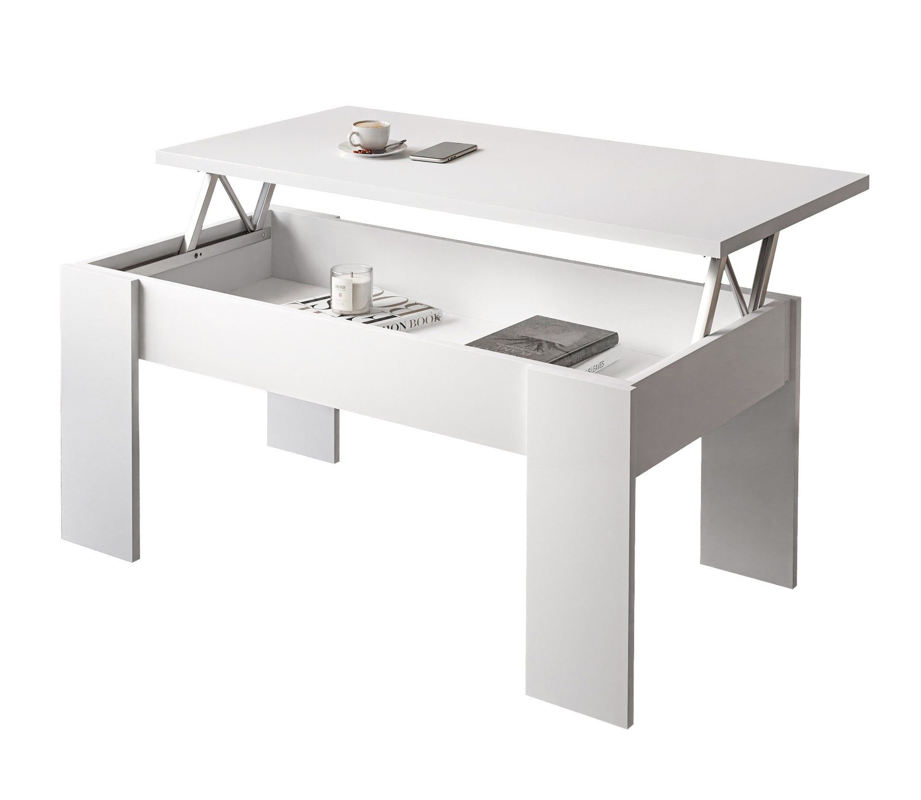 Lookway Couchtisch Ausziehbarer Couchtisch APERTO (1 Tisch)