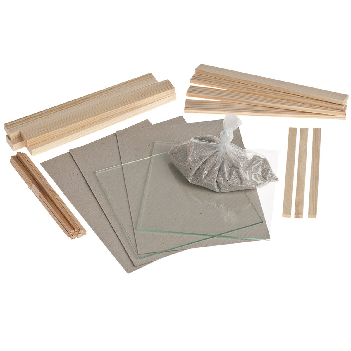 matches21 HOME & HOBBY Sandbild Holz Bausatz ab 12 Jahren Holzbaukasten
