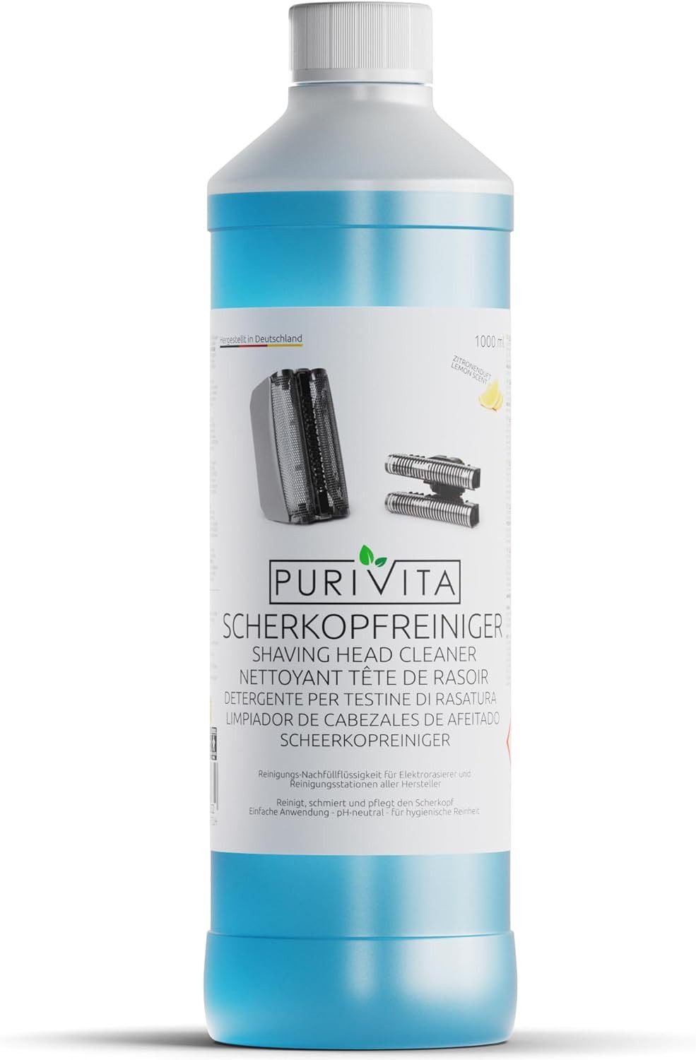 Purivita Purivita Scherkopfreiniger 1000ml Elektrorasierer Reinigungslösung