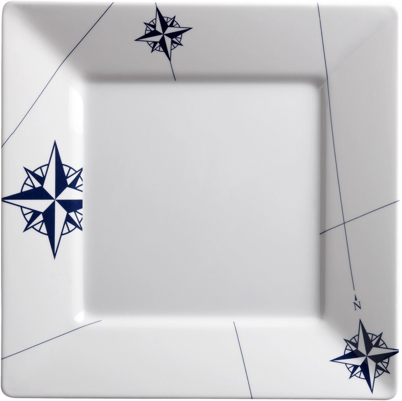 Marine Business Teller Essteller, flach groß, 25x25cm, eckig - Northwind, (1 St)